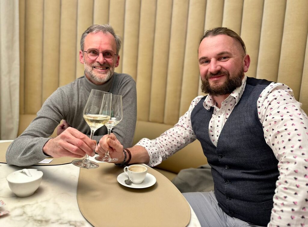 Setkání Jana de Pauw, ředitele Ecopower s manažerem projekjtu OBEC 2030 Michalem Svobodou.